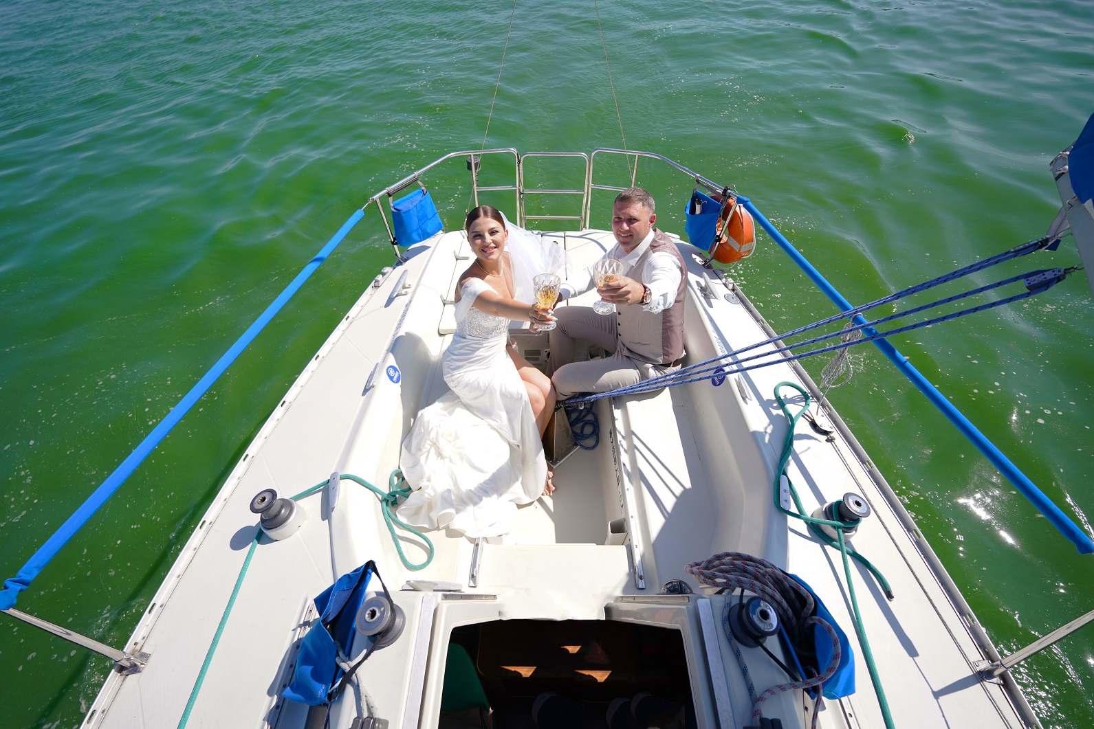 Свадьба на яхте Грин. Фотограф – Юрий Бабичев.